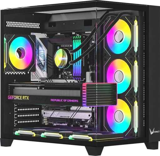 Корпус ATX Formula Crystal Z9, Midi-Tower, без БП,  черный [crystal z9 b]